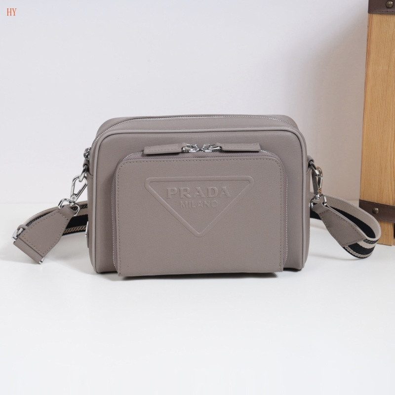 Pra*a saffiano leather shoulder bag