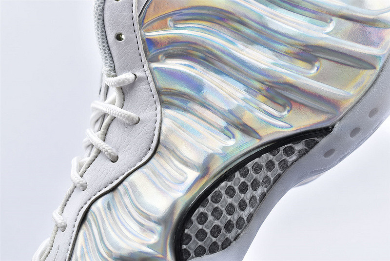 Nike Air Foamposite One Laser Silver White Basketball Shoes AA3963-105
