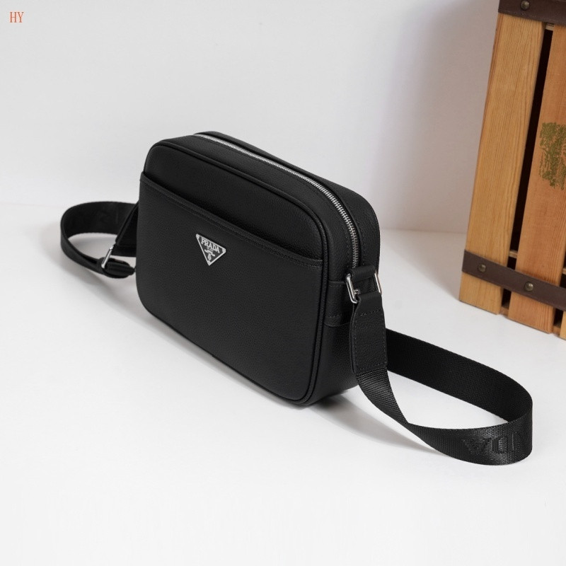 Pra*a saffiano leather shoulder bag