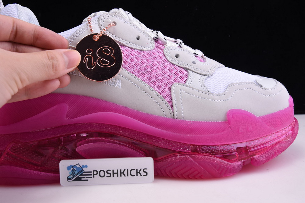Ba*len*cia*ga triple s trainers clear sole pink white 544351 w0901 2281