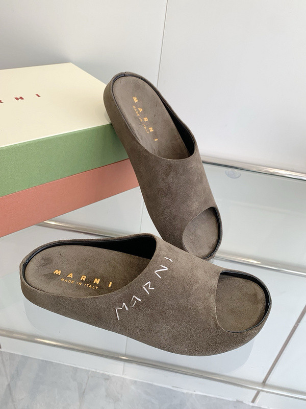 Marni Fusslide Suede Sandals