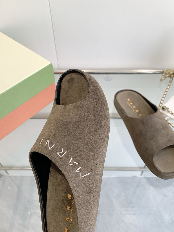 Marni Fusslide Suede Sandals