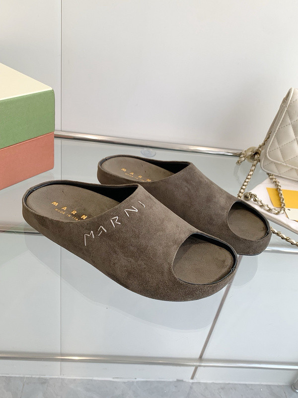 Marni Fusslide Suede Sandals