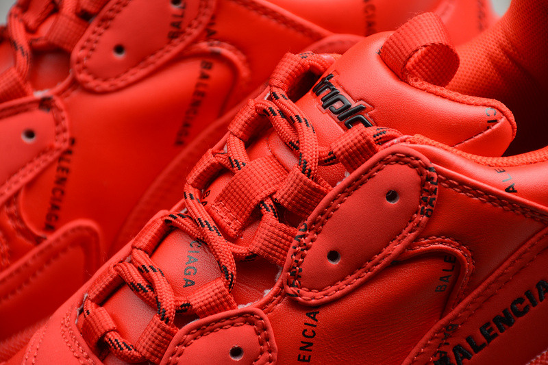 Ba*len*cia*ga triple s sneakers (red with logo) 524039 w2fa1 7632