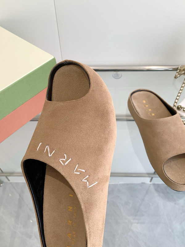 Marni Fusslide Suede Sandals
