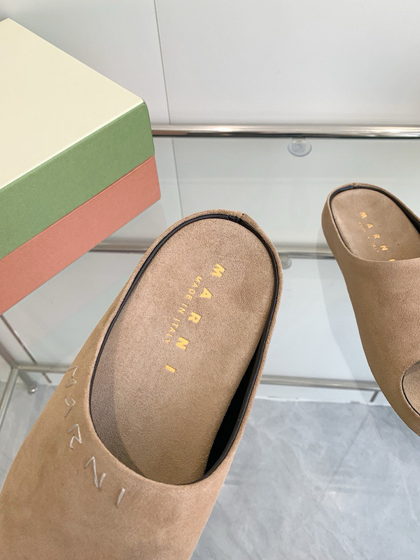 Marni Fusslide Suede Sandals