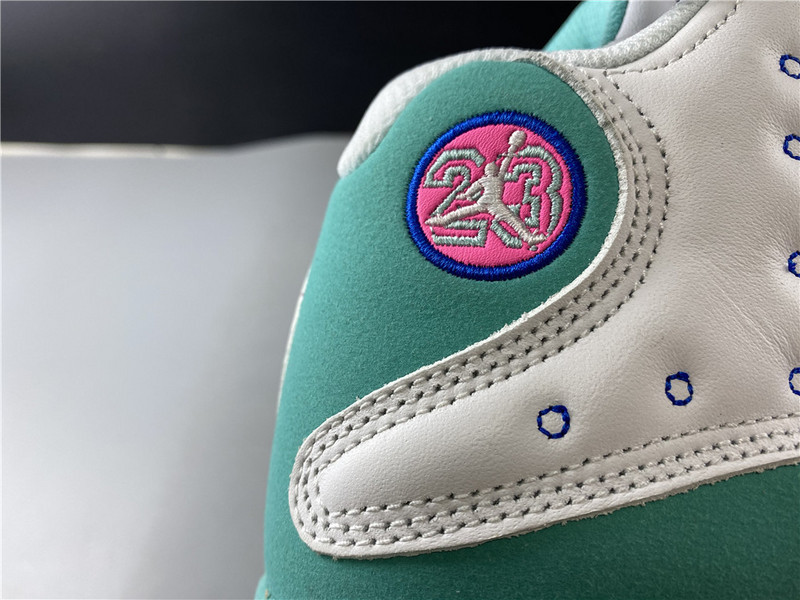 Jordan 13 Retro White Soar Green Pink (GS) 439358-100