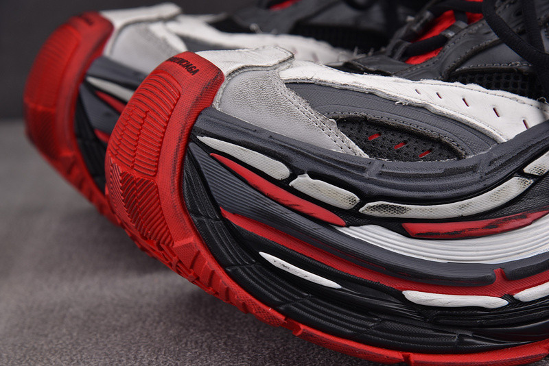 Ba1en*iaga black&red platform sneaker