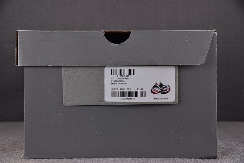 Ba1en*iaga black&red platform sneaker