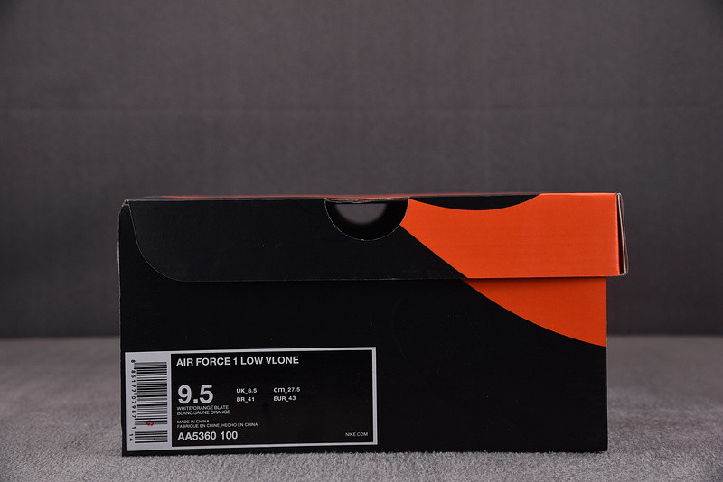 VLONE x Nike Air Force 1 White/Total Orange AA5360-100