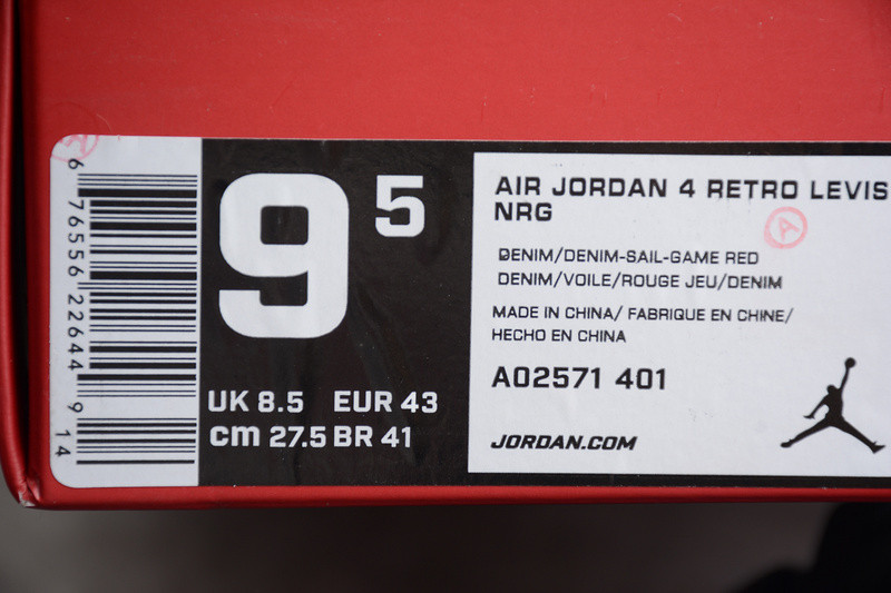 Air Jorden 4 Retro Levi