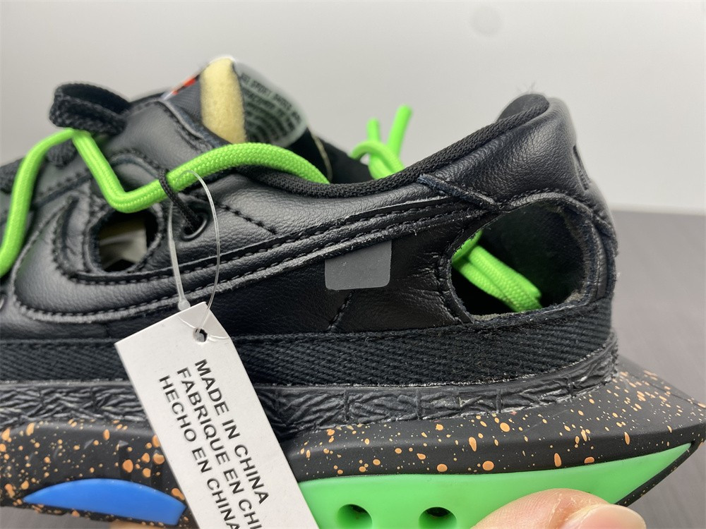 OW x Nike Blazer Low Black Green DH7863-001