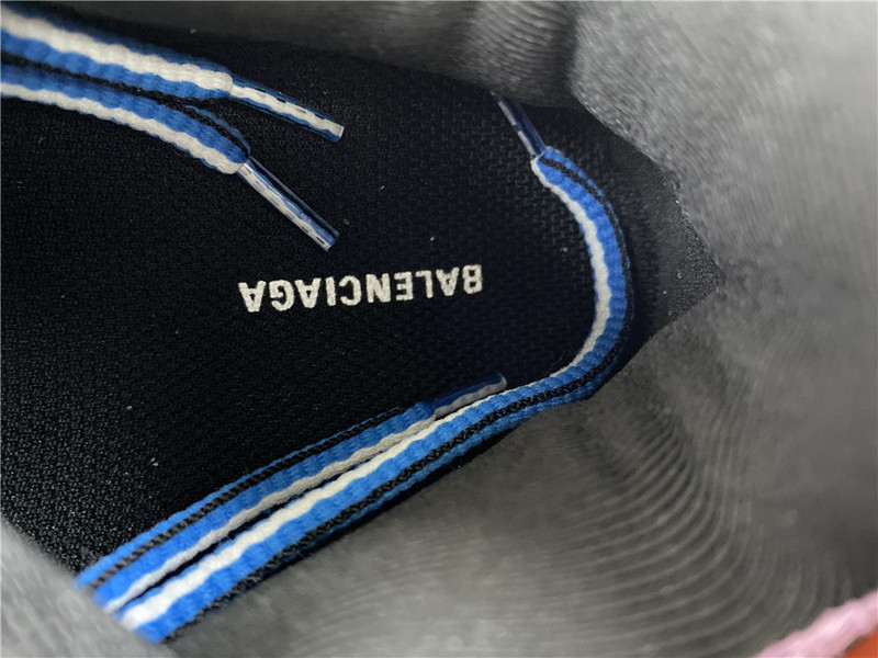 Ba*len*cia*ga tess s. gomma sneakers black pink and orange blue 542023 w1gc1 1054