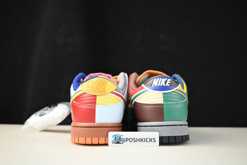nike dunk low "what the S*per mario" custom dh0952 100