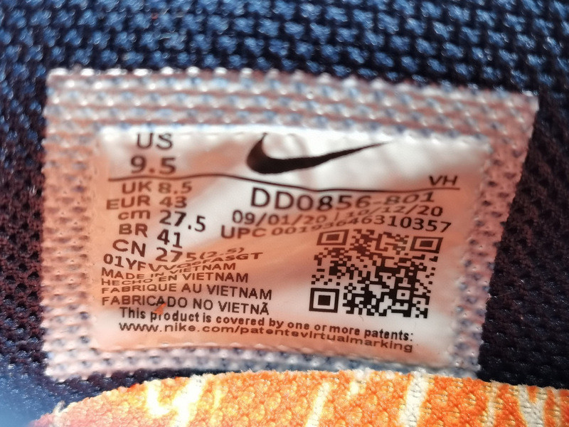 OW X FUTURA X NIKE SB DUNK LOW FLURO ORANGE/BLUE DD0856-801