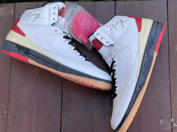 OW X AIR JORDAN 2 HIGH RED DJ4375-101