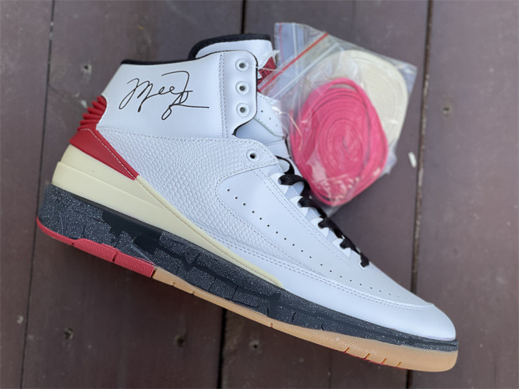 OW X AIR JORDAN 2 HIGH RED DJ4375-101