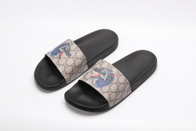 GUC LEATHER SLIDE