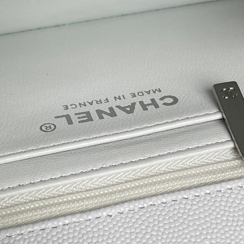 Ch**el - mini rectangular top handle classic flap bag