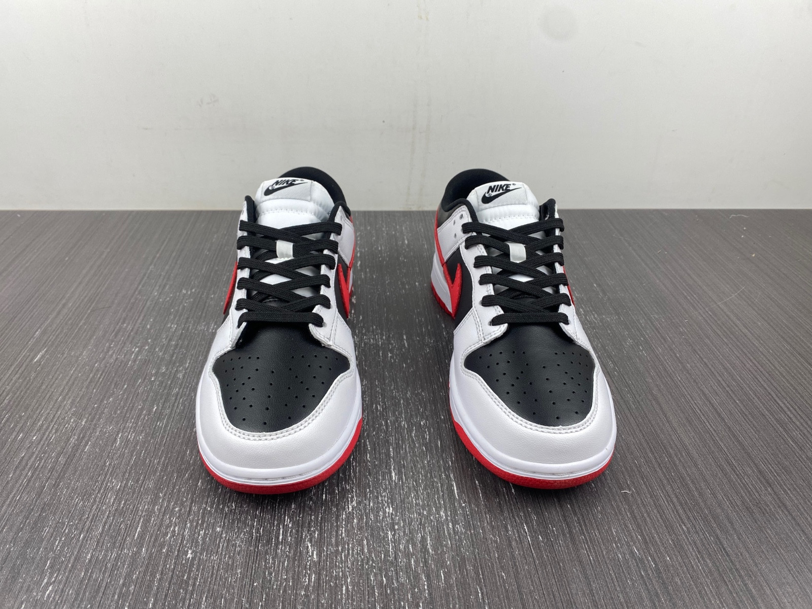 Nike Dunk Low White University Red Black FD9762-061