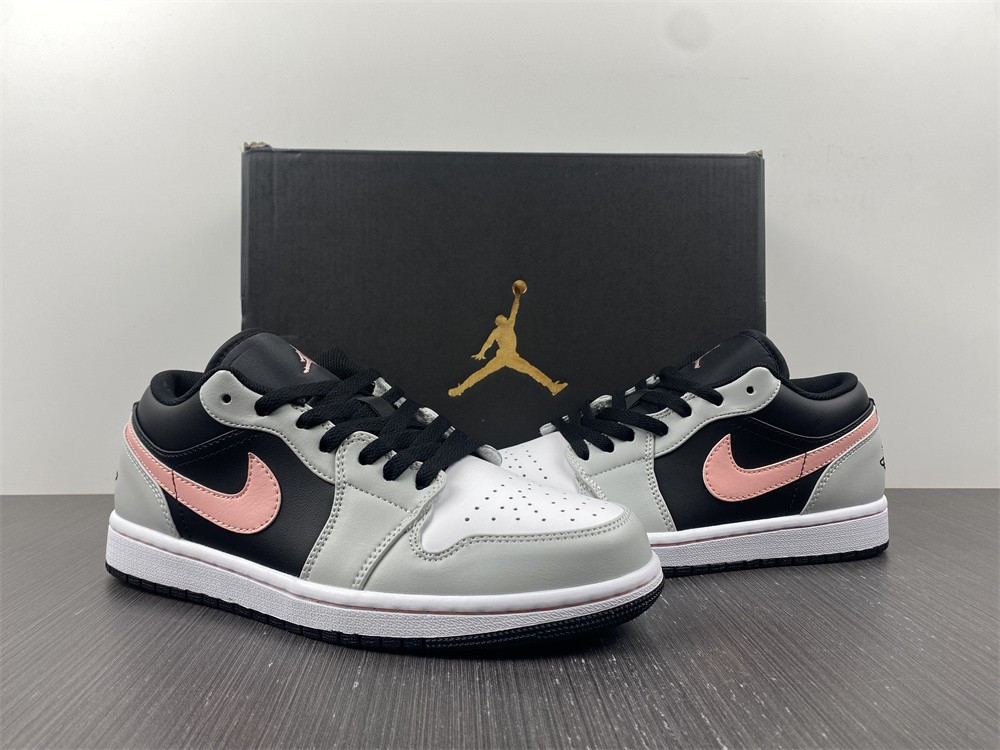 Jordan 1 Low Black Grey Pink 553558-062