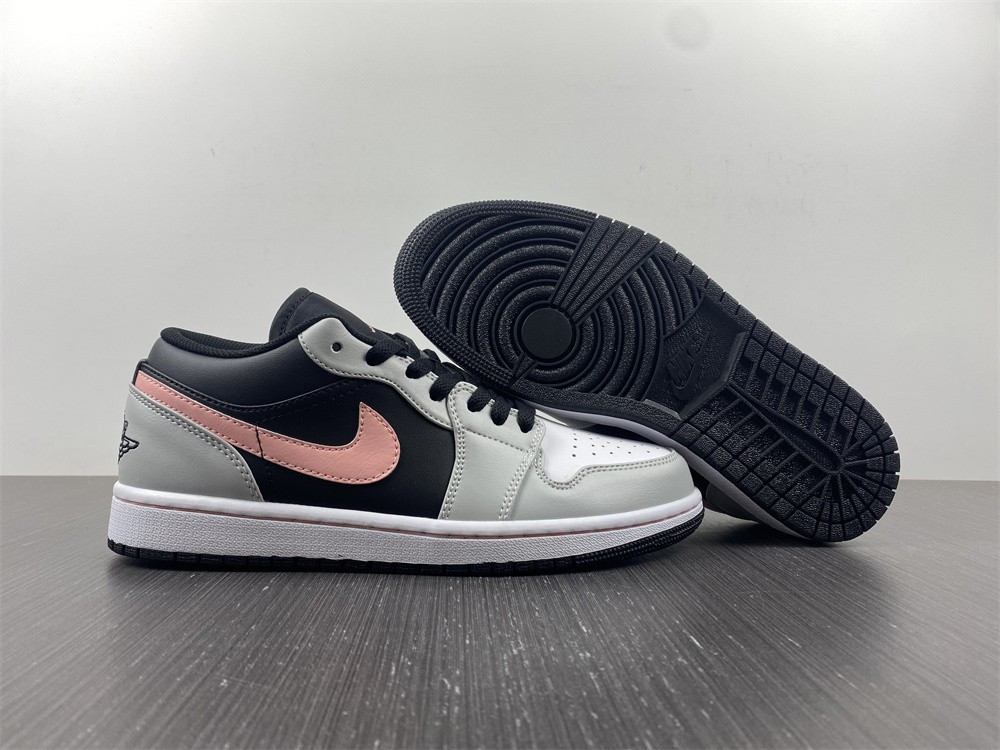 Jordan 1 Low Black Grey Pink 553558-062