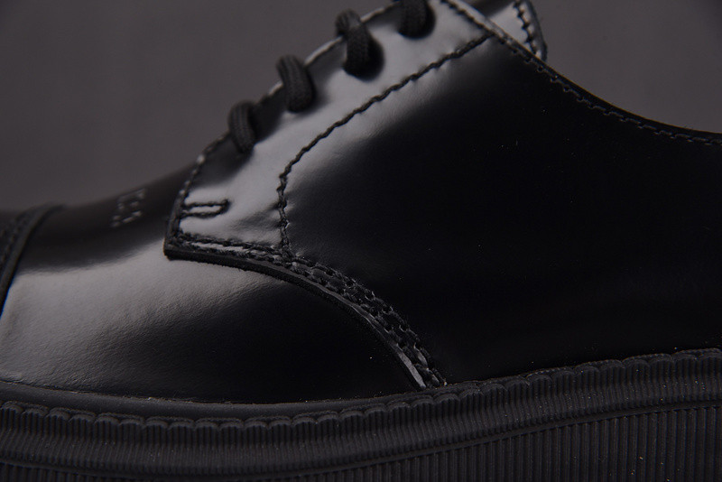 Ba1en*iaga tractor leather loafers in black