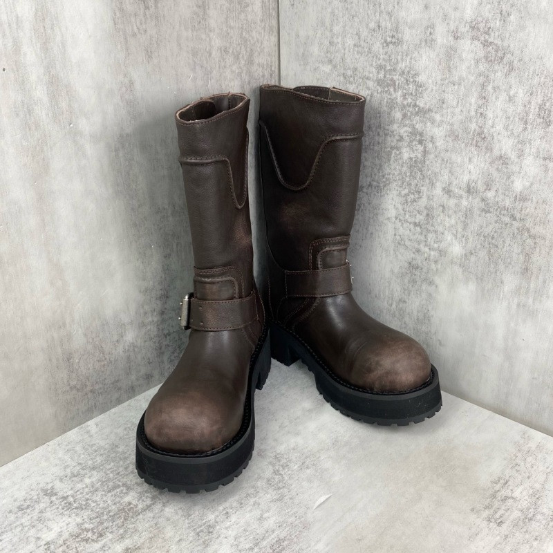 Ba1en*iaga venom leather biker boots