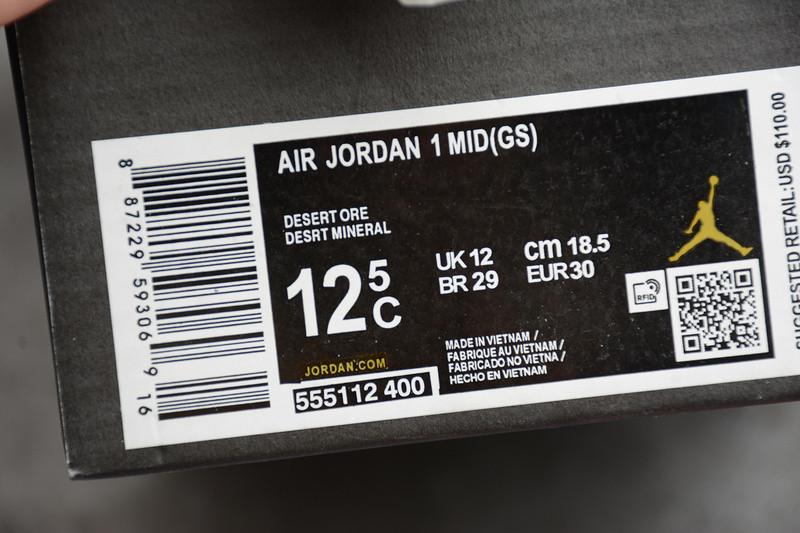 AIR JORDAN 1 MID GS 555112-400