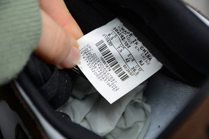 NIKE DUNK LOW WHITE BLACK TRAIL END BROWN 304292-102