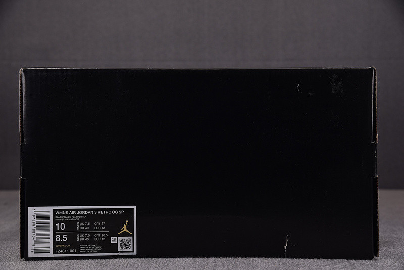 A Ma Maniere x Air Jordan 3 WMNS "Black" FZ4811-001