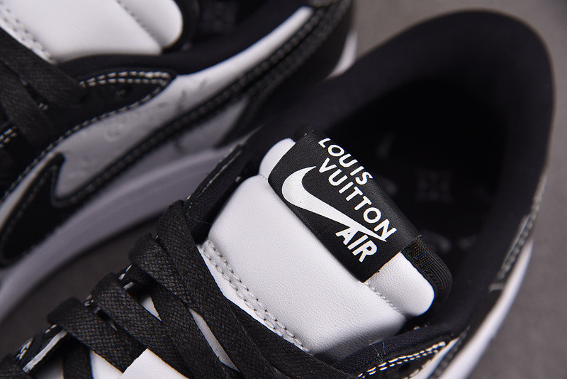 LV x Air Jordan 1 x TS White Black DL2211-001