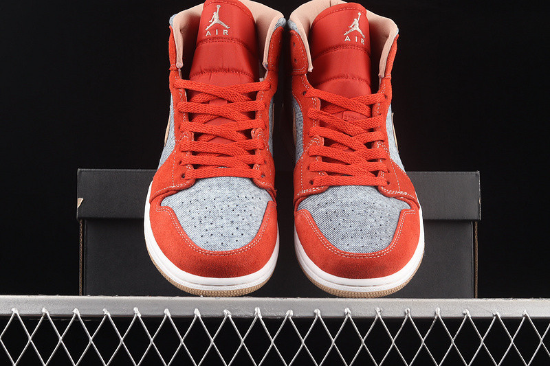 Air Jordan 1 Mid Denim Red DM4352-600