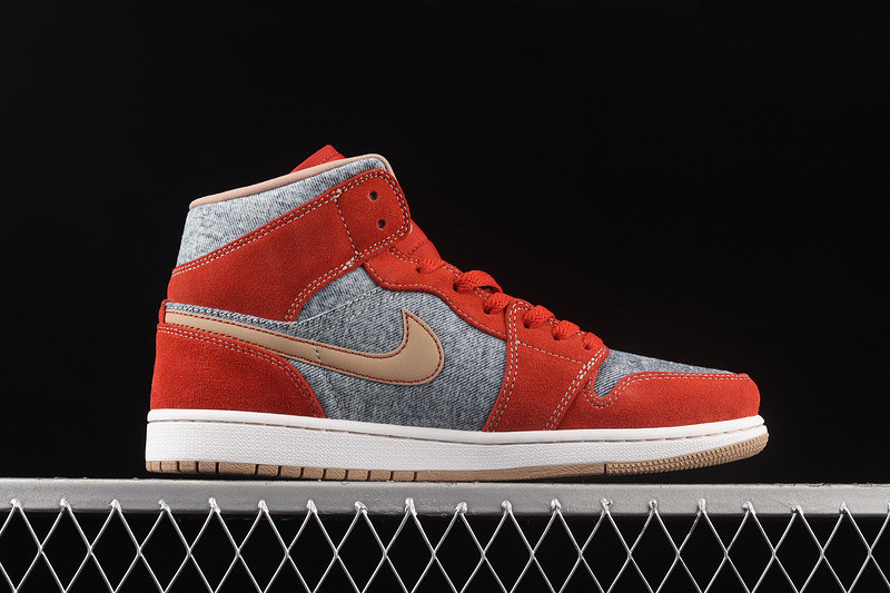Air Jordan 1 Mid Denim Red DM4352-600