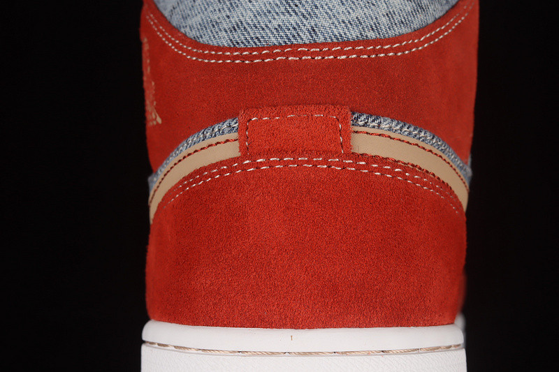 Air Jordan 1 Mid Denim Red DM4352-600