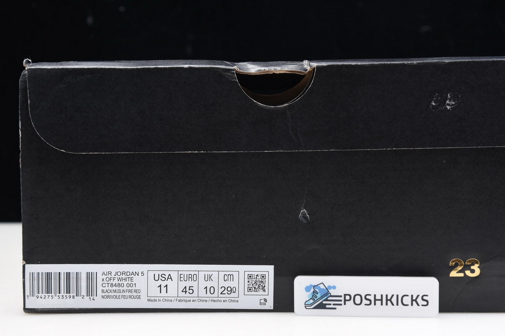 OW Air Jordan 5 CT8480-001