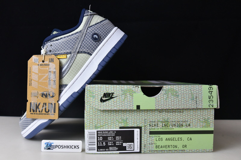 NIKE UNION LA X DUNK LOW MIDNIGHT NAVY DJ9649-401