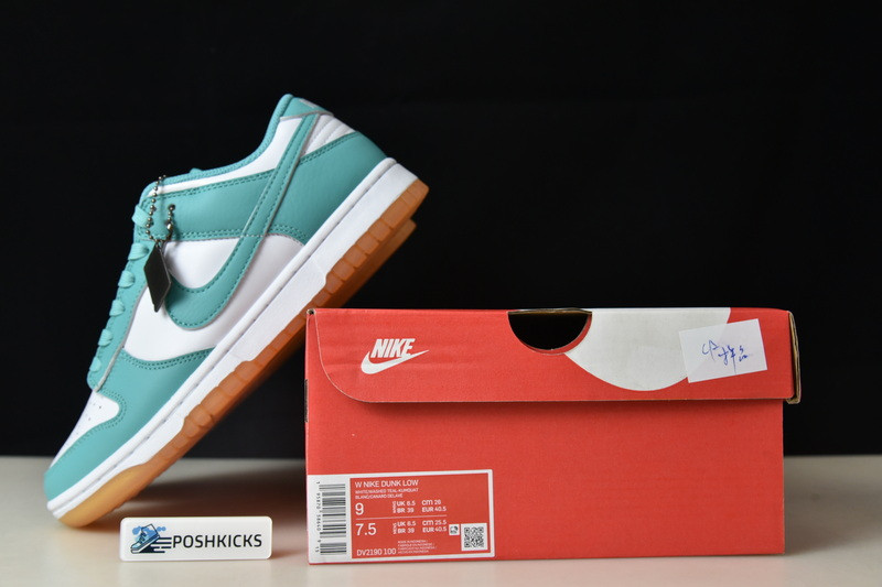 Nike Dunk Low White Turquoise (W) DV2190-100