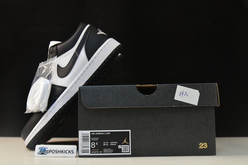 Air Jordan 1 Low Black White DC0774-101