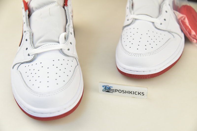 Jordan 1 Retro Low White Varsity Red - 705329-101