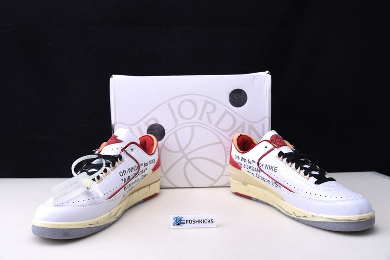 OW x Air Jordan 2 Low Red DJ4375-106