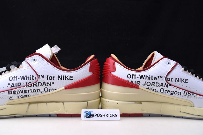 OW x Air Jordan 2 Low Red DJ4375-106