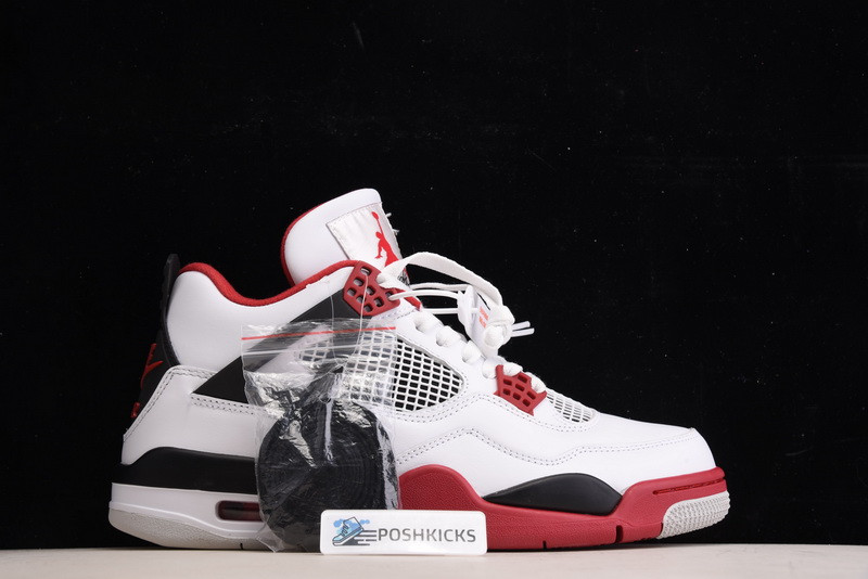 OW X Air Jordan 4 Retro Fire Red (2020) - DC7770-160