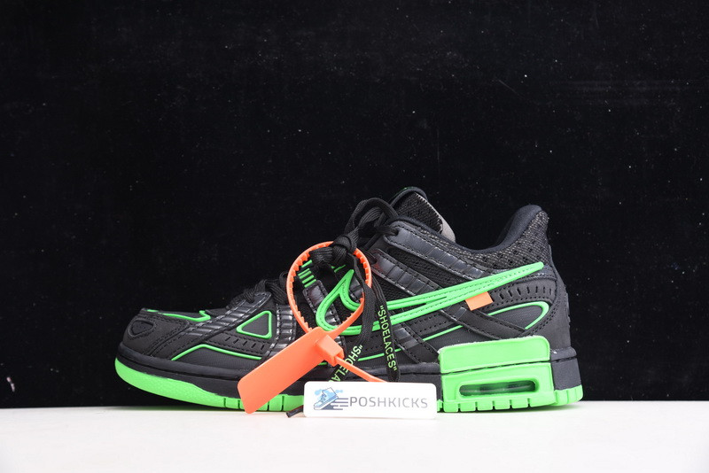 OW x Nike Air Rubber Dunk “Green Strike CU6015-001