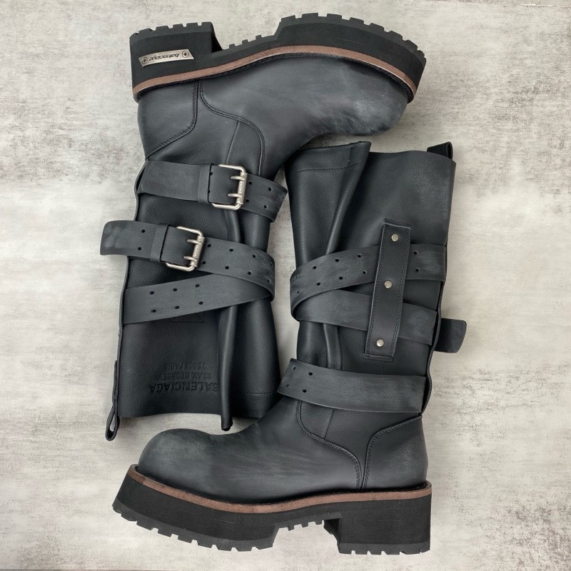 Ba1en*iaga venom leather biker boots