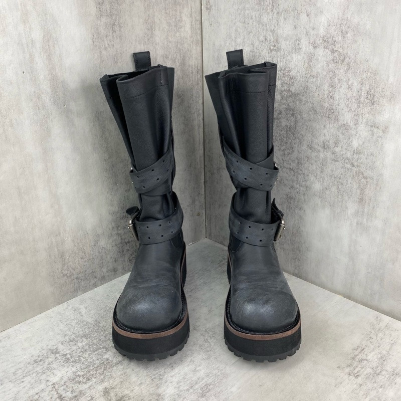 Ba1en*iaga venom leather biker boots