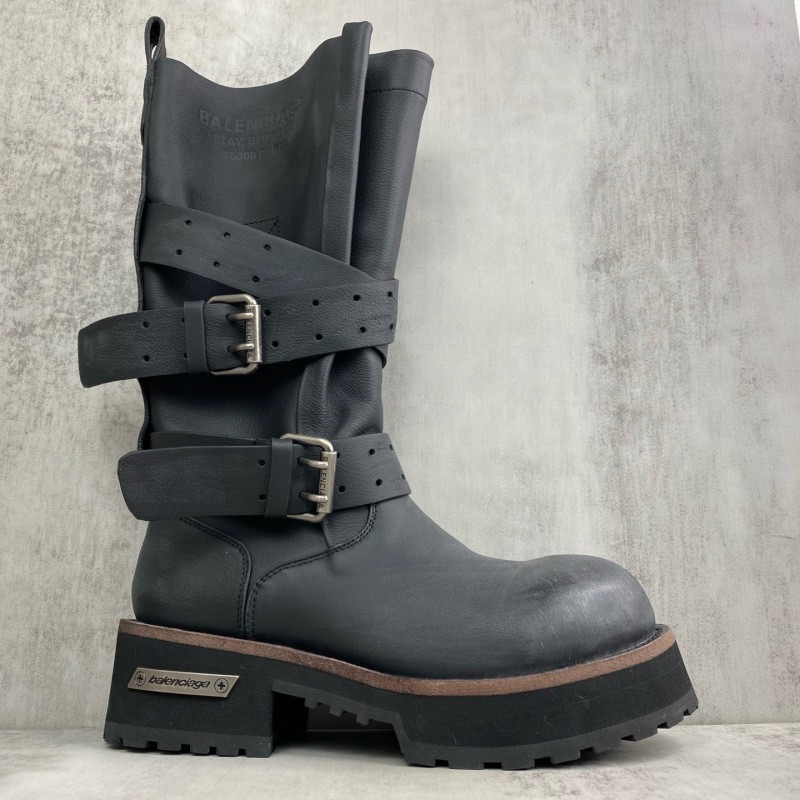 Ba1en*iaga venom leather biker boots