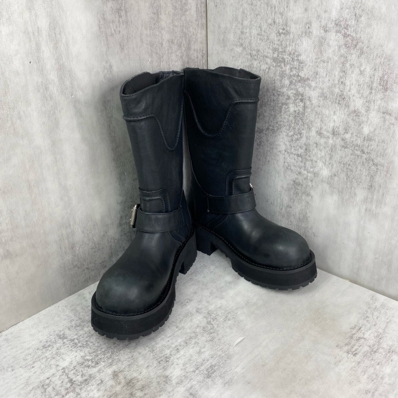 Ba1en*iaga venom leather biker boots