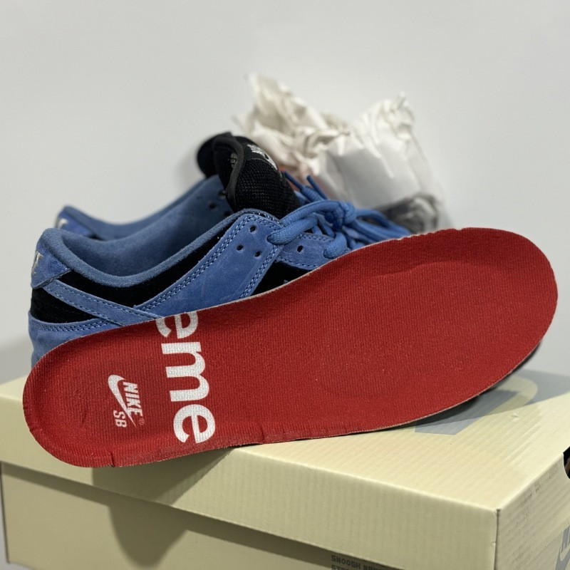 S*prem* x nike sb dunk low ocean fog hq8487-400