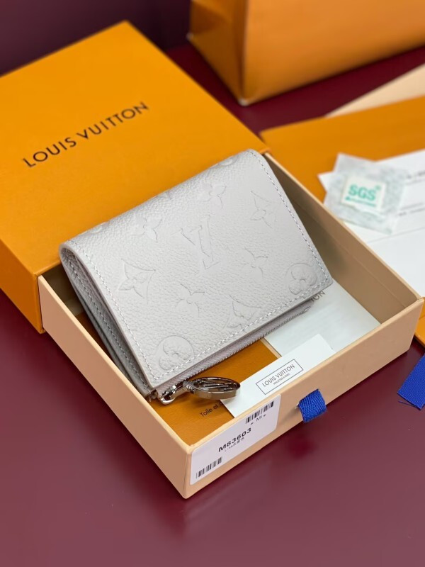 Lisa Wallet Bicolor Monogram Empreinte Leather